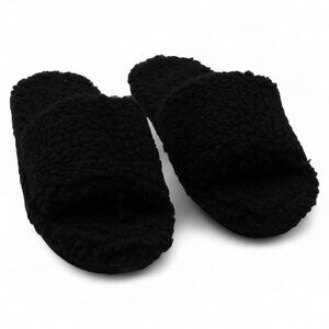 INC Womens Dinnaa Cozy Faux Fur Slide Slippers